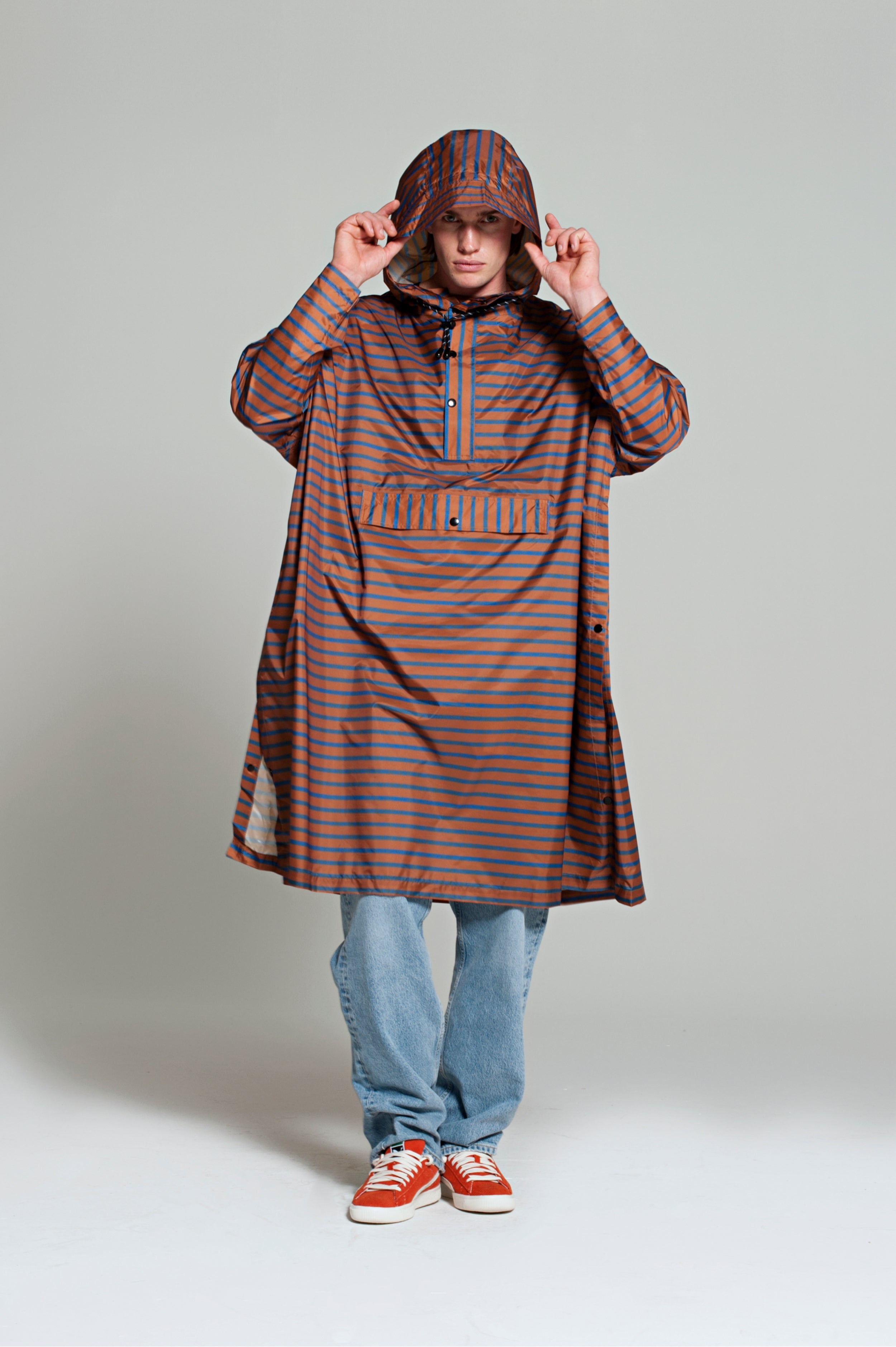 Image of Breton Blue - Rain poncho